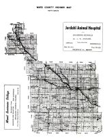 County Map, Ward County 1956